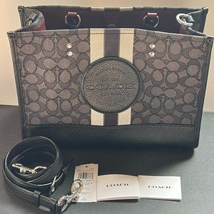 Dempsey Carryall In Signature Jacquard With Stripe And Coach Patch